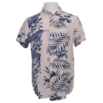 Short sleeve shirt (Beige, Blue) from Denim & Flower Viscose