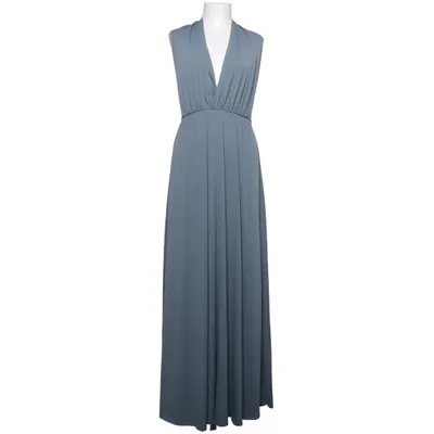 Halterneck-kjole (Turkis) fra H&M Modern Classic Polyester, Elastan