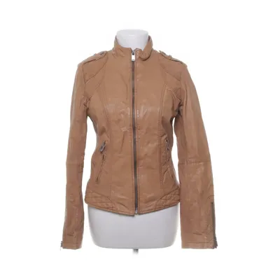 Leren jack (Bruin) van Oakwood Leer, Katoen, Polyester
