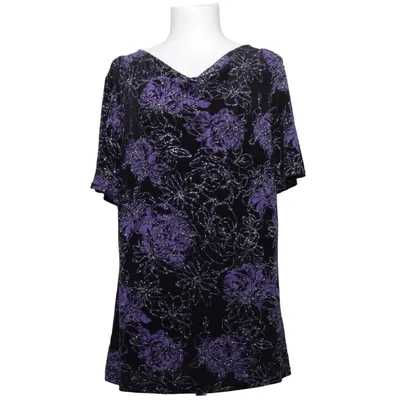 Tunique (Noir, Violet, Multicolore) de Marie Claire Acétate, Élasthane
