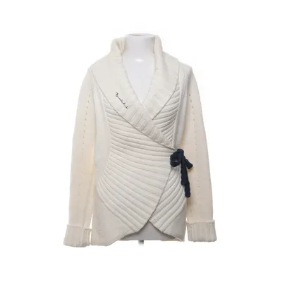 Wrap cardigan (White) from Bondelid Acrylic, Cotton