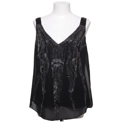 Haut (Noir, Argent) de Karen Millen Polyester, Soie