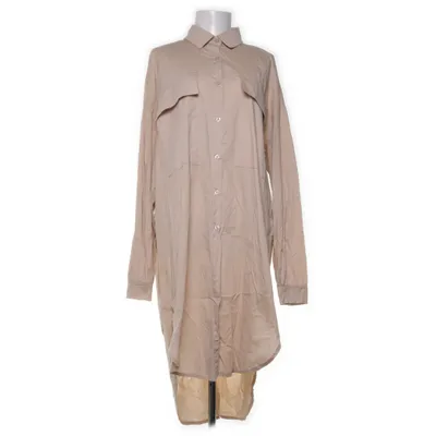 Shirt dress (Beige) from Zeta Otto Cotton, Elastane