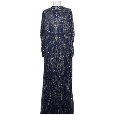 Aftonklänning (Blå, Silverfärgad) från Maryisa Polyester