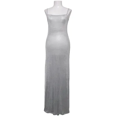 Långklänning (Silverfärgad) från Bik Bok Elastan, Metallfiber, Polyester, Viskos