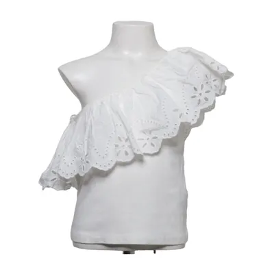 Haut (Blanc) de Zara Coton, Élasthane