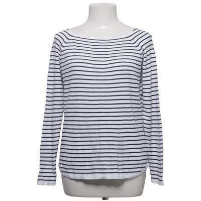 T-shirt à manches longues (Blanc, Bleu) de 123 Paris Viscose, Polyamide