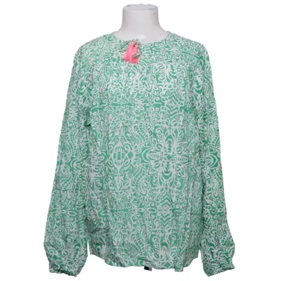 Blouse (Vert, Blanc) de Zwillingsherz Viscose