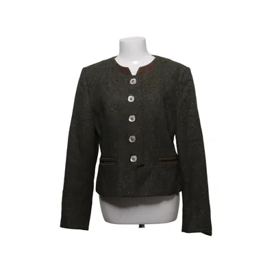 Blazer (Vert) de Perry Landhaus Cuir, Soie, Viscose, Laine