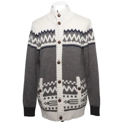 Kofta (Grå, Vit) från Selected Jeans Akryl, Ull