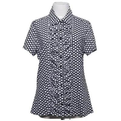 Short sleeve shirt (Black, White) from D'auvry Cotton, Elastane