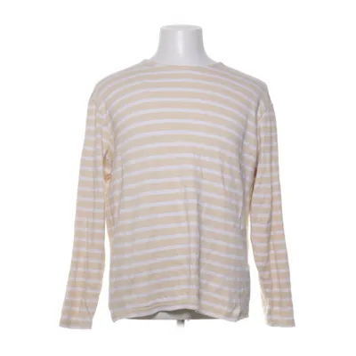 Långärmad t-shirt (Beige, Vit) från Selected Homme Ekologisk bomull