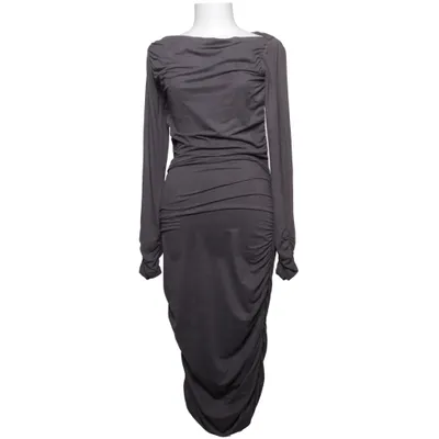 Maxikjole (Grå) fra Divina Elastan, Polyester