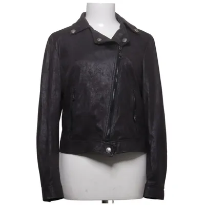 Bikerjack (Grijs) van Le Comte Acetaat, Elastaan, Polyester