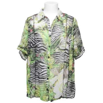 Kortärmad skjorta (Grön, Vit, Svart, Flerfärgad) från Canda Premium Polyester