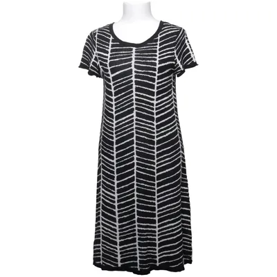 Dress (Black, White) from 365 Three-Sixty-Five Cotton, Linen, Viscose