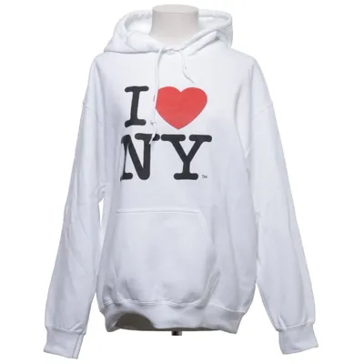 Sweat à capuche (Blanc) de I Love NY Coton, Polyester