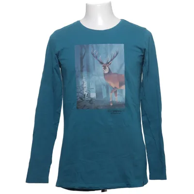 Langærmet t-shirt (Blå) fra Fitz Bomuld