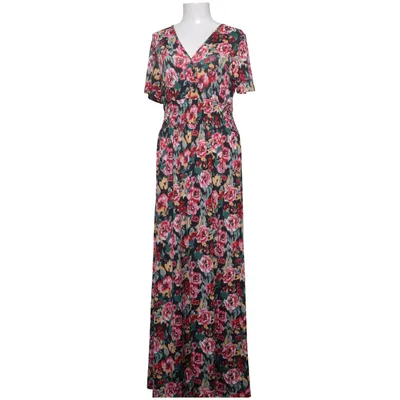 Maxi dress (Black, Red, Green, Yellow) from Elissa Elastane, Polyester