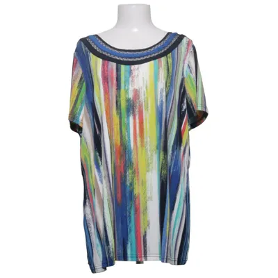 Haut (Bleu, Multicolore) de Nina Leonard Élasthane, Polyester