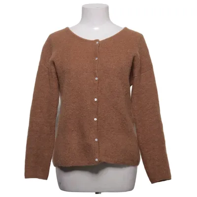 Kofta (Brun) från La Maille Sézane Acetat, Alpackaull, Bomull, Mohair, Polyamid