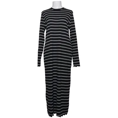 Långklänning (Svart, Vit) från Lindex Elastan, Polyester, Viskos