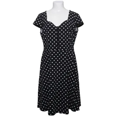 Kjole (Sort, Hvid) fra Dorothy Perkins Bomuld, Elastan, Polyester