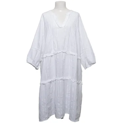Dress (White) from Zizzi Cotton