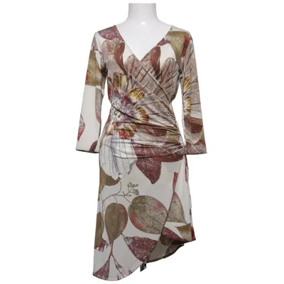 Jurk (Wit, Bruin, Meerkleurig) van Fifilles Elastaan, Polyester