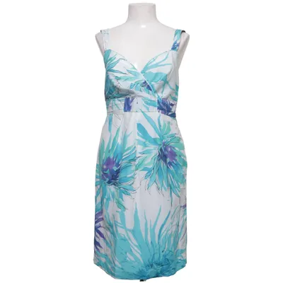 Jurk (Wit, Blauw, Lila) van Sem Per Lei Acetaat, Katoen, Zijde
