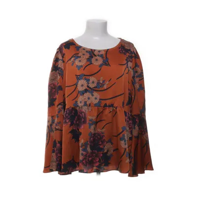Peplumtopp (Orange, Flerfärgad) från Glamorous Curve Polyester