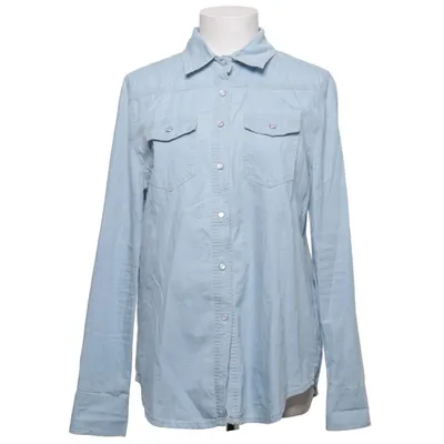 Denim blouse (Blauw) Katoen, Polyester