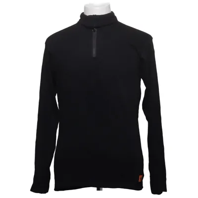 Fleece trui (Zwart) van Aclima Merinowol