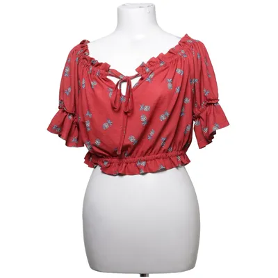 Crop top (Red, Multicolored) from Clockhouse by C&A Elastane, Polyester