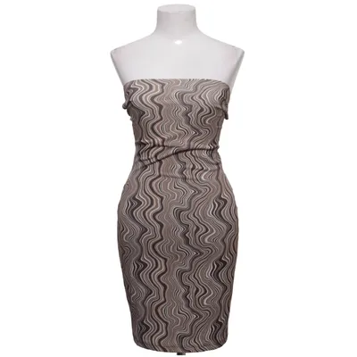 Jurk (Bruin, Wit, Zwart) van NA-KD Elastaan, Polyester
