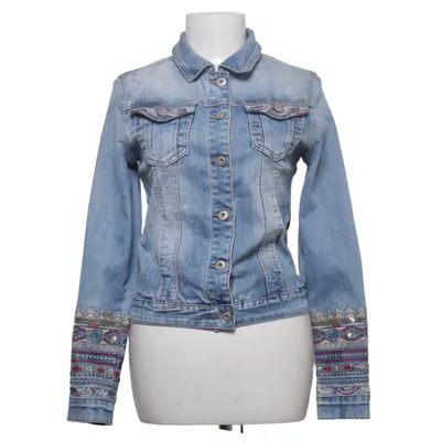Denimjakke (Blå, Flerfarvet) fra Mozzaar Bomuld, Elastan, Polyester, Viscose