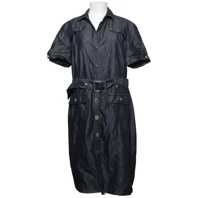 Denim jurk (Blauw) van Delmod Katoen, Polyester