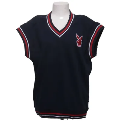 Slipover (Blå, Röd, Vit) från Playboy x Missguided Bomull, Polyester