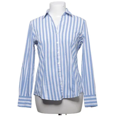 Shirt (Blue, White) from More & More Cotton, Elastane, Polyamide