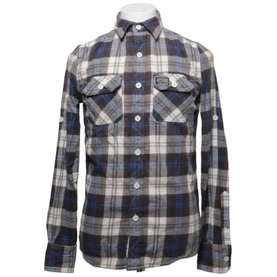 Flanellskjorta (Blå, Vit, Brun) från The Superdry Co. Bomull
