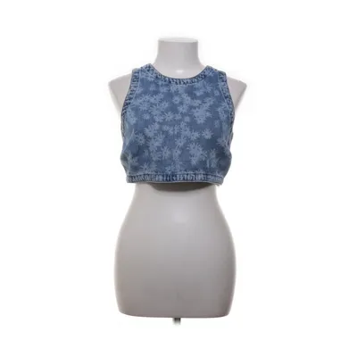 Crop top (Blå, Vit) från Afends Hampa, Ekologisk bomull