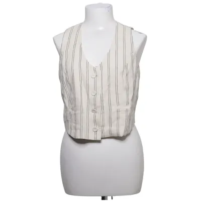 Suit vest (Beige) from Mango Cotton, Linen, Viscose