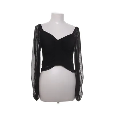 Crop top (Svart) från Bubbleroom Elastan, Polyester, Viskos