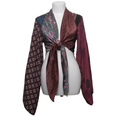 Haut portefeuille (Rouge, Multicolore) de Maison Martin Margiela by H&M Soie