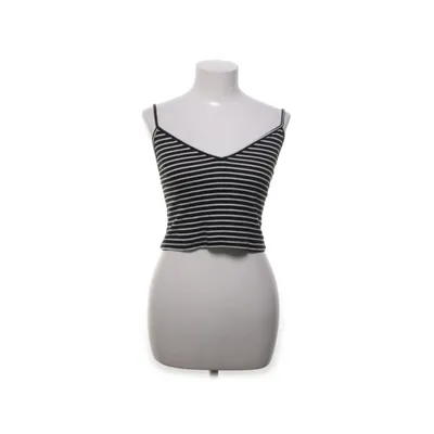 Crop top (Sort, Hvid) fra Brandy Melville Bomuld, Modal