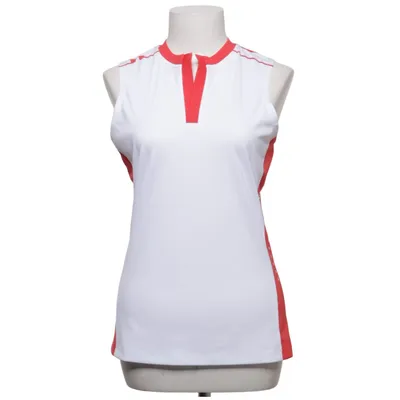 Sports tank top (White, Red) from J.Lindeberg Elastane, Polyester