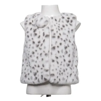 Gilet d'extérieur (Blanc, Gris) de Lili Gaufrette Fausse fourrure, Polyester
