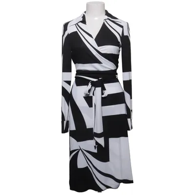 Omlottklänning (Svart, Vit) från Zara Woman Polyester
