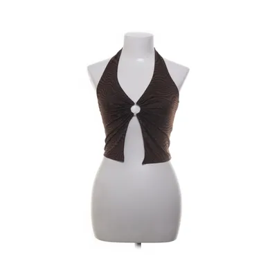 Halterneck top (Brun, Sort) fra Divided by H&M