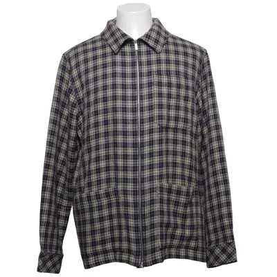 Overshirt (Blue, Beige) from Knowledge Cotton Apparel Organic cotton